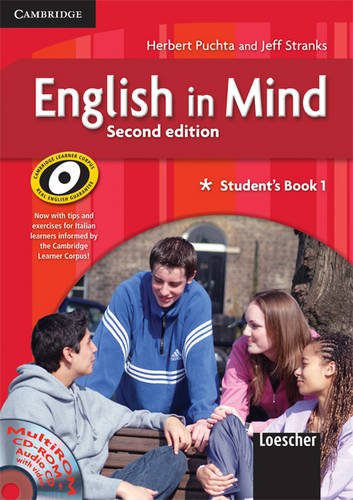Imagen de archivo de English in Mind 1 Student's Book and Workbook with MultiROM and Companion Book Italian Edition a la venta por AMM Books