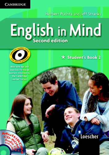 9780521695787: English in Mind 2 Student's Book and Workbook with MultiROM and Companion Book Italian Edition