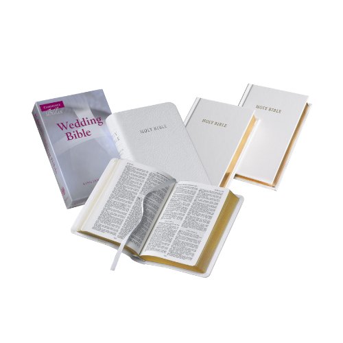 Stock image for KJV Wedding Bible, Ruby Text Edition, White Imitation Leather, KJ222:T for sale by Brook Bookstore