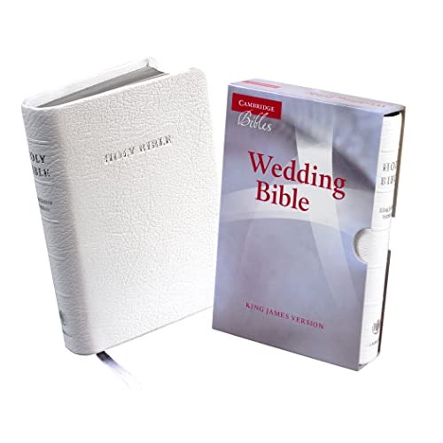 9780521696111: KJV Wedding Bible, Ruby Text Edition, White French Morocco Leather, KJ223:T