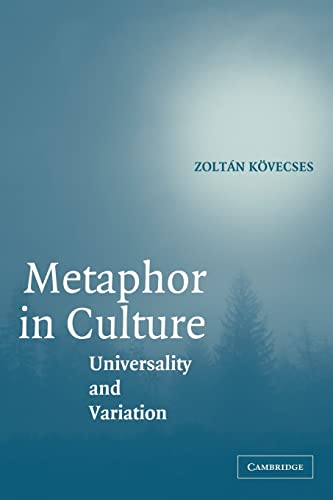 9780521696128: Metaphor in Culture Paperback: Universality and Variation