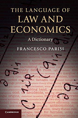 9780521697712: The Language of Law and Economics: A Dictionary