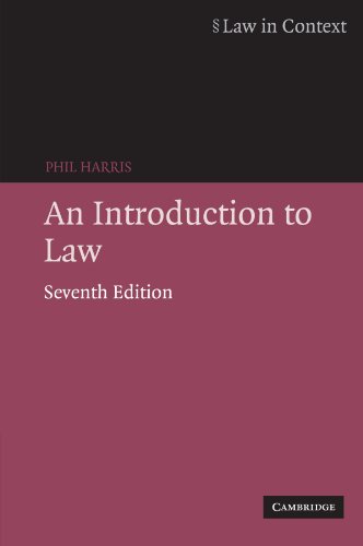 Beispielbild fr An Introduction to Law (Law in Context) zum Verkauf von WorldofBooks