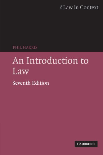 Stock image for An Introduction to Law (Law in Context) for sale by WorldofBooks