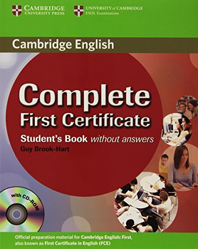 Imagen de archivo de Complete First Certificate Student's Book with CD-ROM a la venta por HPB-Red