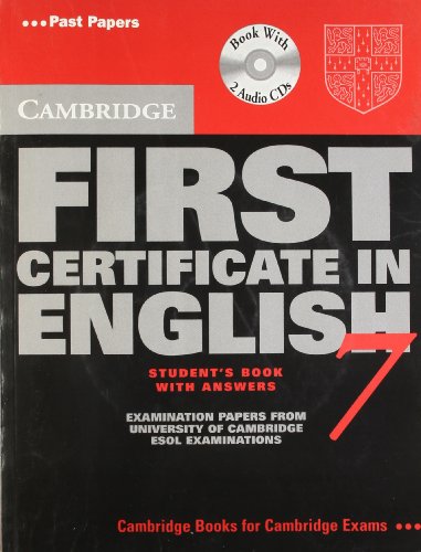 9780521700504: CAMBRIDGE FIRST CERTIFICATE IN ENGLISH 7 (WITH CD)STUDENT BOOK WITH ANSWERS