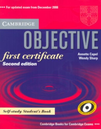 Beispielbild fr Objective First Certificate Self-Study Student's Book zum Verkauf von medimops
