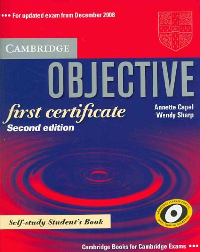 9780521700641: Objective First Certificate Self-study Student's Book 2nd Edition