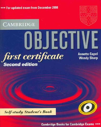 Stock image for Objective First Certificate Self-Study Student's Book for sale by medimops