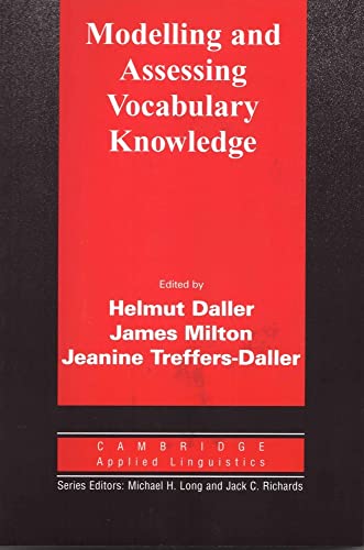 9780521703277: Modelling and Assessing Vocabulary Knowledge