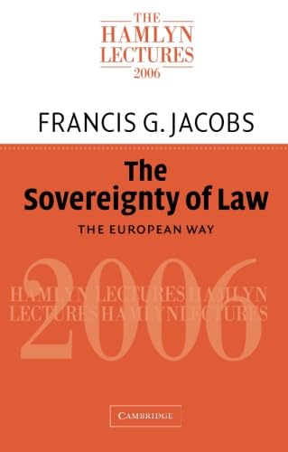 Beispielbild fr The Sovereignty of Law zum Verkauf von Blackwell's