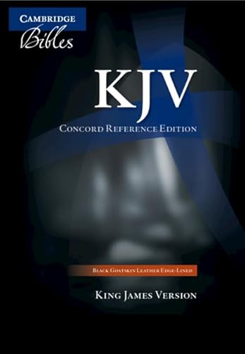 Stock image for KJV Concord Reference Bible, Black Edge-lined Goatskin Leather, KJ566:XE for sale by SecondSale