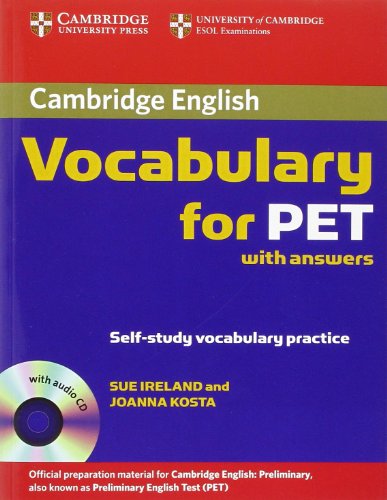 9780521708210: Cambridge Vocabulary for PET Student Book with Answers and Audio CD (Cambridge Vocabulary for Exams)