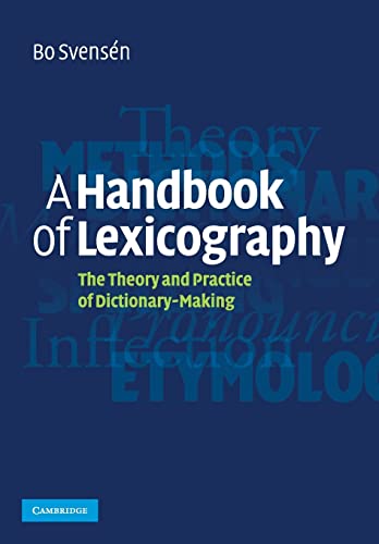 9780521708241: A Handbook of Lexicography: The Theory and Practice of Dictionary-Making