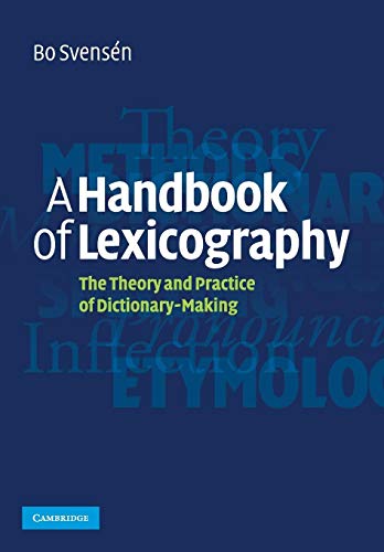 9780521708241: A Handbook of Lexicography: The Theory and Practice of Dictionary-Making