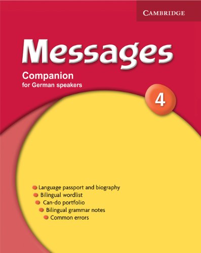 Stock image for Messages 4 Companion German Edition for sale by Blackwell's