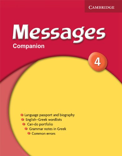 Beispielbild fr Messages 4 Companion Greek Edition zum Verkauf von Blackwell's