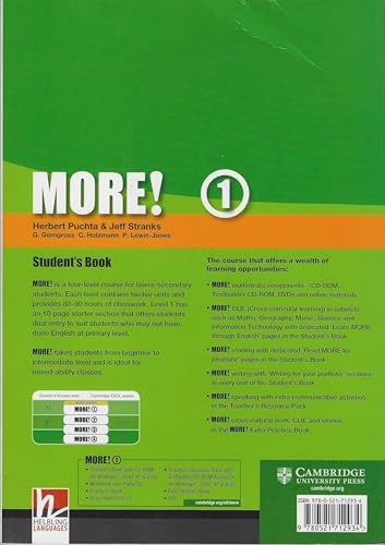 More! Level 1 Student's Book with Interactive CD-ROM (1 Paperback, 1 CD-ROM) - Herbert Puchta, Jeff Stranks, GÃ¼nter Gerngross, Christian Holzmann, Peter Lewis-Jones