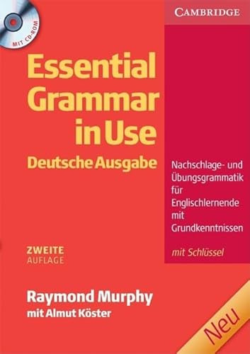 Essential Grammar in Use German Edition with Answers and CD-ROM (9780521714105) by Murphy, Raymond; Koester, Almut