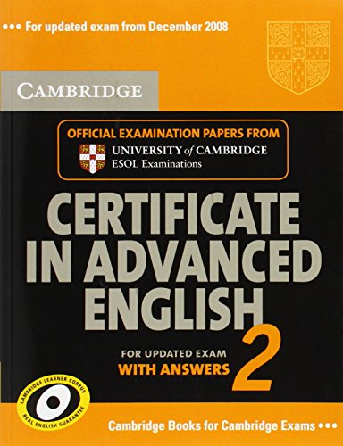 Imagen de archivo de Cambridge certificate in advanced english 2: Official Examination Papers from Cambridge ESOL: No. 2 (Cae Practice Tests) a la venta por medimops