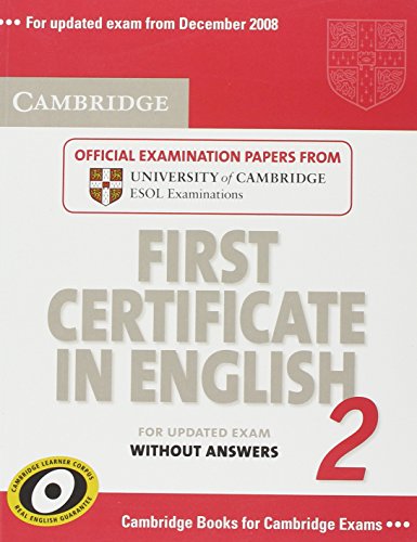 9780521714532: Cambridge First Certificate in English 2 for updated exam Student's Book without answers: Official Examination papers from University of Cambridge ESOL Examinations