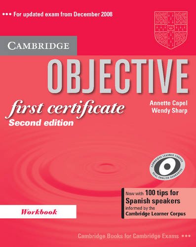Stock image for Objective First Certificate Workbook with 100 Tips for. for sale by Books Puddle