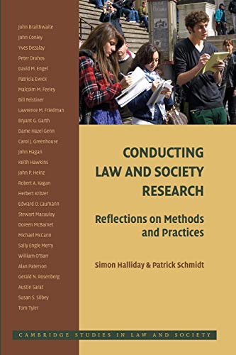 Imagen de archivo de Conducting Law and Society Research: Reflections on Methods and Practices (Cambridge Studies in Law and Society) a la venta por HPB-Red