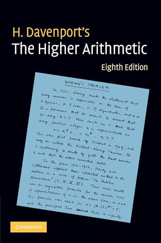 Stock image for The Higher Arithmetic: An Introduction to the Theory of Numbers (8th edition) for sale by Book Dispensary