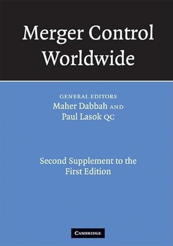 Imagen de archivo de Merger Control Worldwide: Second Supplement to the First Edition a la venta por AwesomeBooks