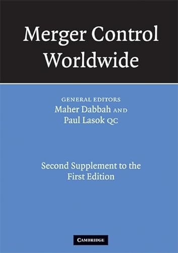 Stock image for Merger Control Worldwide: Second Supplement to the First Edition for sale by AwesomeBooks
