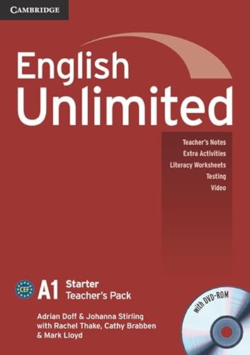 Imagen de archivo de ENGLISH UNLIMITED STARTER TEACHER'S PACK (TEACHER'S BOOK WITH DVD-ROM) a la venta por Zilis Select Books