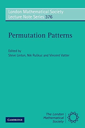 Stock image for Permutation Patterns (London Mathematical Society Lecture Note Series) for sale by Chiron Media