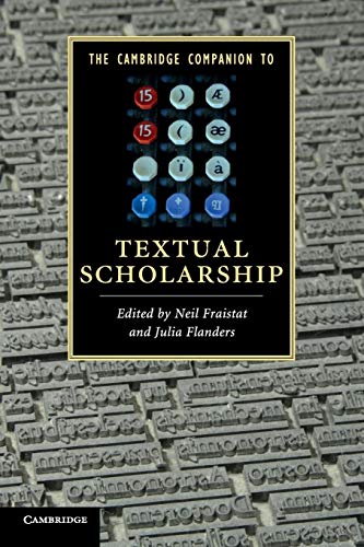 9780521730297: The Cambridge Companion to Textual Scholarship (Cambridge Companions to Literature)