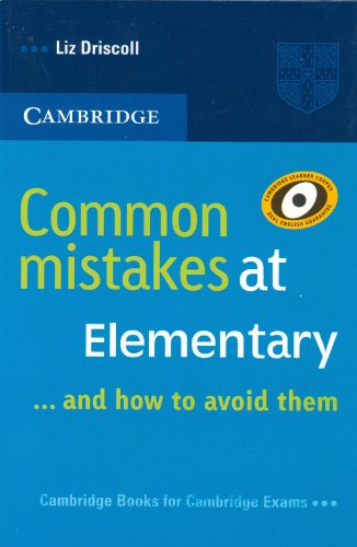 9780521732215: COMMON MISTAKES AT ELEMENTARY.....AND HOW TO AVOIDTHEM