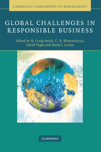 Stock image for Global Challenges in Responsible Business for sale by Better World Books