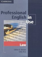 9780521736404: Professional English in Use, Law (South Asian Edition)