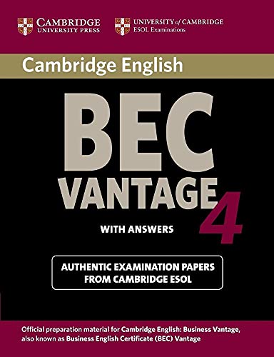 Imagen de archivo de Cambridge Bec 4 Vantage (BEC Practice Tests) a la venta por Books From California