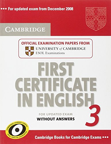 9780521739290: Cambridge First Certificate in English 3 for Updated Exam Student's Book without answers: Examination Papers from University of Cambridge ESOL Examinations