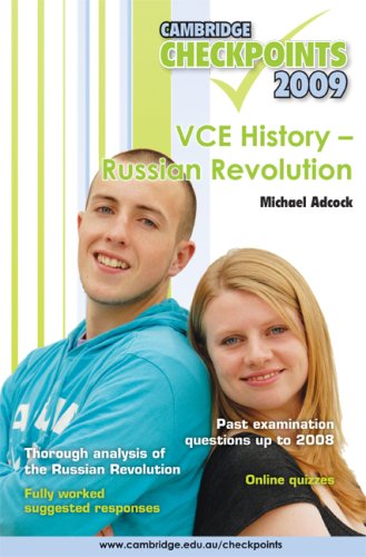 Cambridge Checkpoints VCE History - Russian Revolution 2009 (9780521740371) by Adcock, Michael