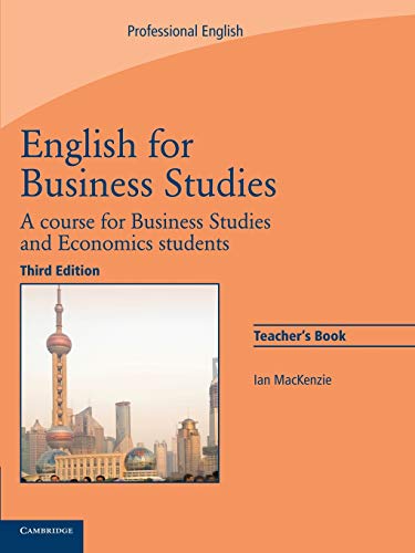 Beispielbild fr English for Business Studies Teacher's Book: A Course for Business Studies and Economics Students zum Verkauf von Chiron Media