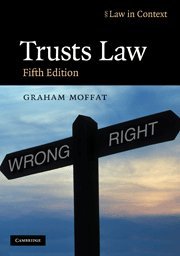 Imagen de archivo de Trusts Law: Text and Materials (Law in Context) a la venta por AwesomeBooks