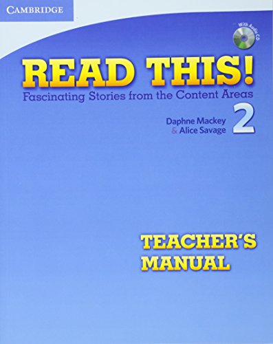 9780521747912: Read This! Level 2 Teacher's Manual with Audio CD: Fascinating Stories from the Content Areas