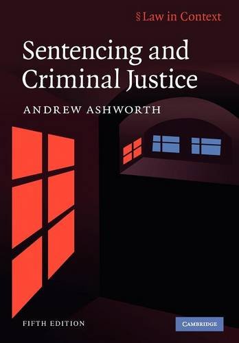Imagen de archivo de Sentencing and Criminal Justice (Law in Context) a la venta por WorldofBooks