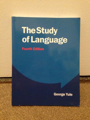 The Study of Language (9780521749220) by Yule, George