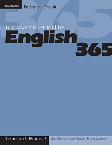 Immagine stock per English 365 1 Teacher's Guide: For Work and Life
