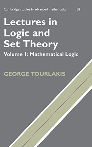 9780521753739: Lectures in Logic and Set Theory. Volume I: Mathematical Logic (Cambridge Studies in Advanced Mathematics)