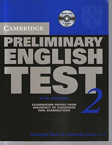 Imagen de archivo de Cambridge Preliminary English Test 2 Self-study Pack 2nd Edition: Examination Papers from the University of Cambridge ESOL Examinations (Pet Practice Tests) a la venta por Das Buchregal GmbH