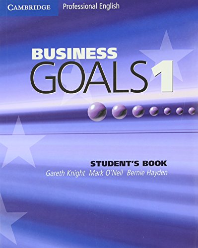 Imagen de archivo de Business Goals 1 Student's Book a la venta por Ammareal