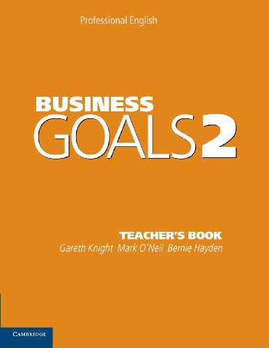 Imagen de archivo de Business goals 2.teacher s book (profesor) a la venta por Iridium_Books