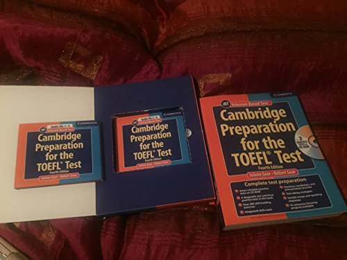 Stock image for Cambridge Preparation for the TOEFL Test Book with CD-ROM and Audio CDs Pack for sale by Ammareal